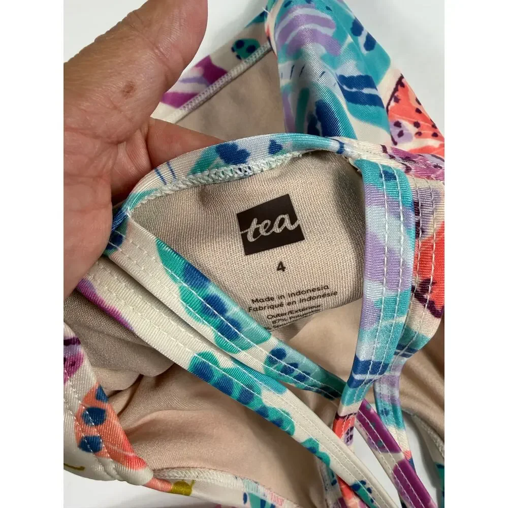 Tea Collection Tankini Swimsuit Bundle Watermelon Butterfly Print Size 3 4